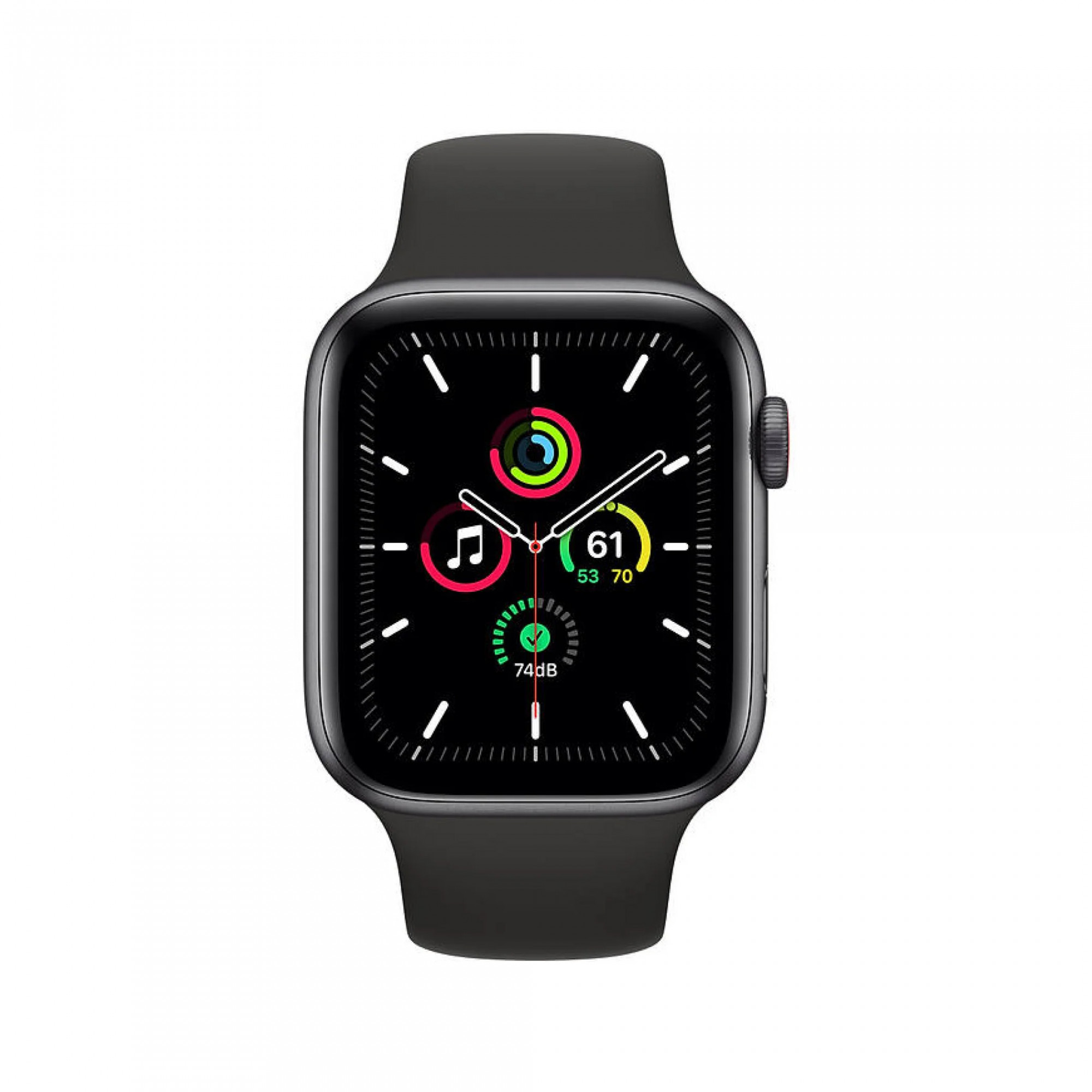 Apple Watch SE GPS + Cellular 40mm Space Gray Aluminum Case with Black Sport B. (MYED2) б/у